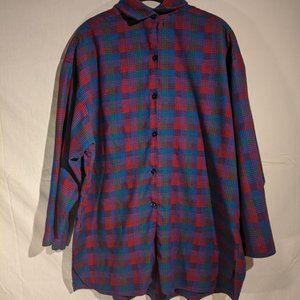 Vintage plaid button-up